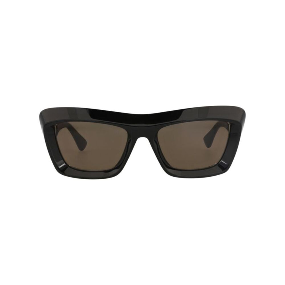 Bottega Veneta Square-Frame Recycled Acetate Sunglasses Black Womens